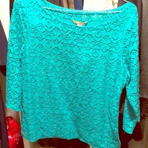 Banana Republic teal blouse